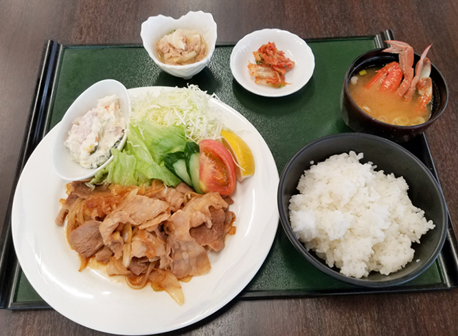 青森県産山崎ポークのしょうが焼き定食