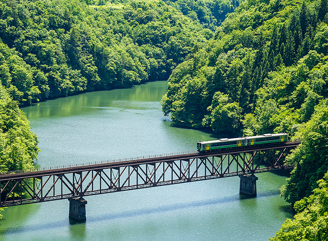 JR只見線の絶景
